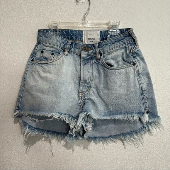 One Teaspoon Trucker Shorts SZ 25 - Picture 3 of 9